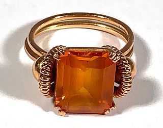 Antique Citrine Ring