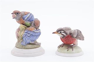 Two Boehm Bisque Ornithological Figures Height of first 5 1/2 inches.