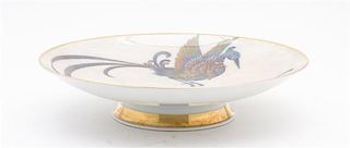 A Rosenthal Porcelain Tazza Diameter 11 1/2 inches.