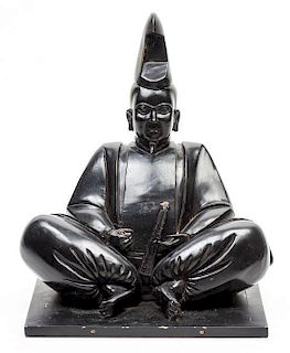 An Asian Bronze Figure Height 14 inches.