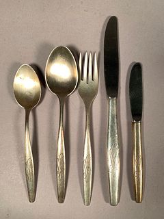 S.Kirk and Son Silver Flatware Service, Signet Pattern