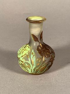 Daum Cameo Glass Cabinet Vase