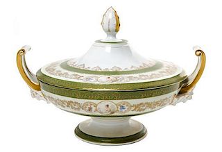 * A Rosenthal Porcelain Tureen and Cover Width over handles 11 5/8 inches.