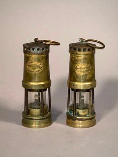 Two Brass Miner Lanturns, English, 19th Century