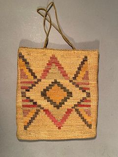 Native American Yakima Corn Husk Bag