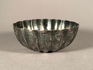 Indian Silver Bowl, Mughal