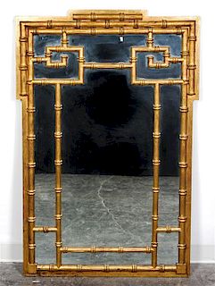 * A Giltwood Mirror, La Barge Height 52 x width 34 inches.