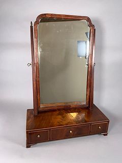 George III Mahogany Dressing Mirror, c.1750