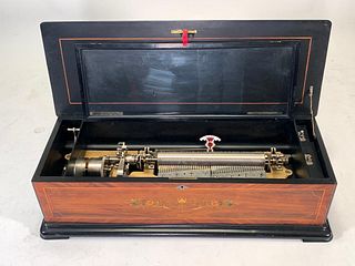 Swiss Cylinder Musical Box, 19thc.