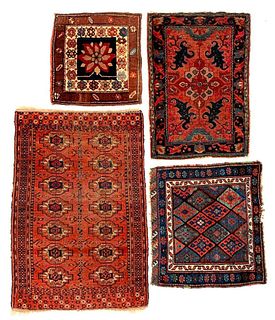 Four Semi-Antique Accent Carpets