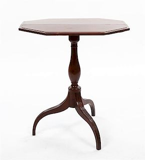 * A Late George III Mahogany Jardiniere Stand Height 29 3/4 x width 26 1/2 x depth 20 3/4 inches.