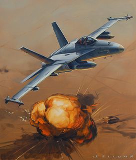 Jack Fellows (B. 1941) "F/A-18 Hornet"