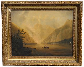 American School 19th C. Hudson River Painting