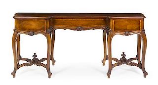 A Louis XV Style Sideboard Height 38 1/4 x width 88 x depth 20 inches.