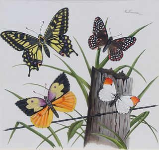 Paul Connor (20th C) "Butterflies"