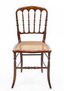 A French Ballroom Chair Height 35 inches.