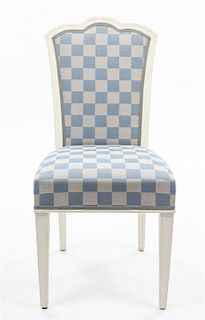 A Secessionist Style Painted Side Chair Height 36 1/4 inches.