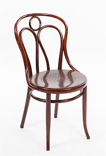 A J & J Kohn Bentwood Side Chair Height 35 inches.