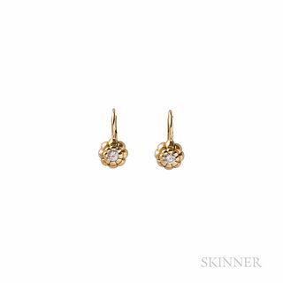 De Merini 18kt Gold and Diamond Earrings