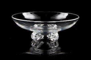 A Large Steuben Glass Bowl Diameter 8 inches.