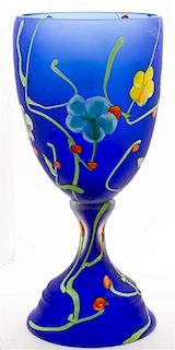 A Vetri Murano Glass Vase Height 25 inches.