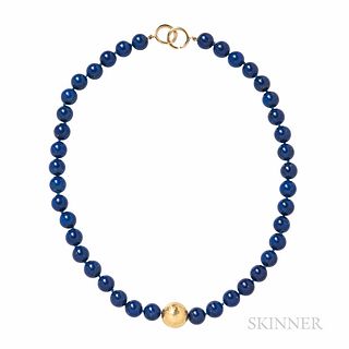 Paloma Picasso for Tiffany & Co. 18kt Gold and Lapis Necklace