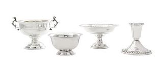A Group of American Silver Small Table Articles, Various Makers, 20th Century, comprising 1 two-handled bowl, Reed & Barton 1 co