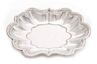 * An American Silver Bowl, Reed & Barton, Taunton, MA, Windsor pattern, of shaped oval form with lobed sides