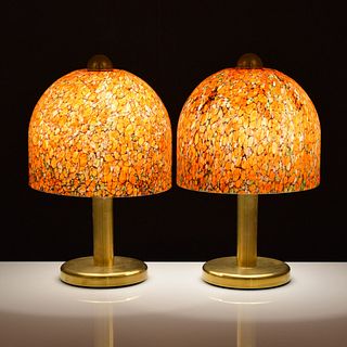 Pair of Murrine Lamps Attributed to Vistosi