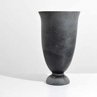 Large Karl Springer Corroso Urn/Vase, Murano