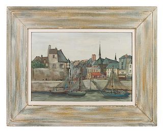 R.W. Thomas, (20th century), Harbor Scene