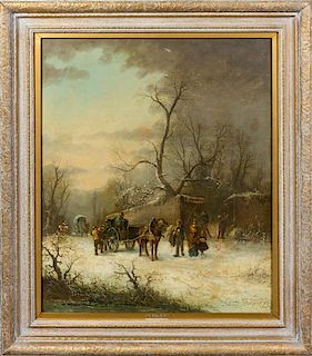 Artist Unknown, (19th/20th century), Winter Scene