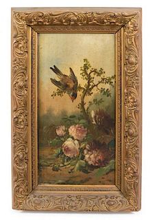 * Artist Unknown, (19th century), Bird on Flowering Branch