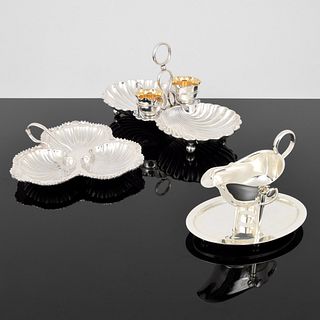 6 Silver Plate Serving Pieces, Carl M. Cohr, Daniel & Arter