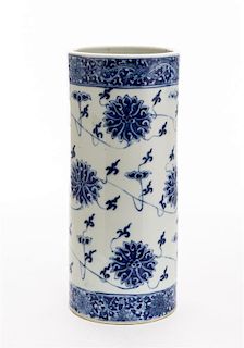 * A Chinese Porcelain Vase Height 11 1/4 inches.