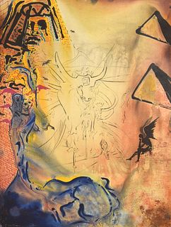 Salvador Dali "Dream of Moses" Lithograph, Signed Edition