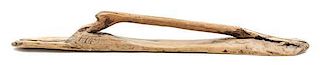 * A Naturalistic and Turned Wood Element Length 34 1/2 inches.
