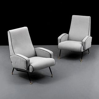 Pair of Lounge Chairs, Manner of Marco Zanuso 