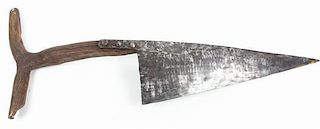 * A Primitive Steel Implement Length 37 inches.