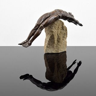 Tad McKillop Nude Figural Bronze Sculpture