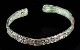 Egyptian Coptic Silver / Copper Bracelet