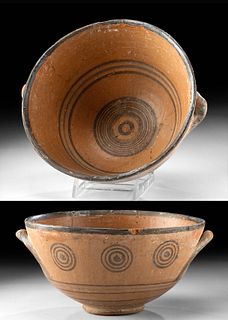 Greek Cypriot Pottery Bowl Target Motifs