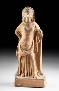 Greek Canosan Terracotta Female Votive Figure