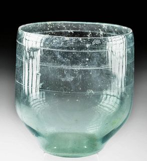 Roman Glass Cup w/ Incised Detailing