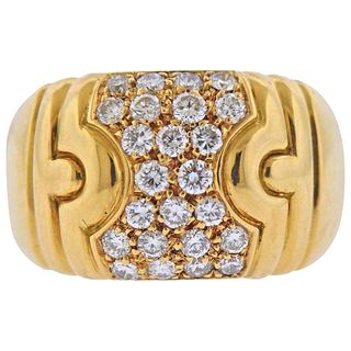 Bulgari Diamond Gold Parentesi Ring