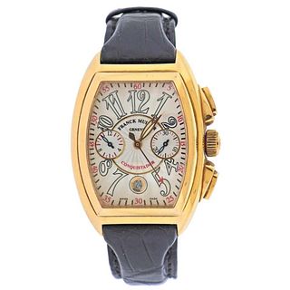 Franck Muller Conquistador Chronograph Gold Watch 8005 CC