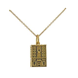 Tiffany & Co Gold Charm Pendant Necklace