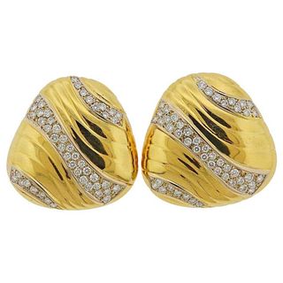 Tiffany & Co. Gold Diamond Earrings
