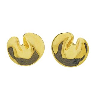 Tiffany & Co Gold Petal Earrings