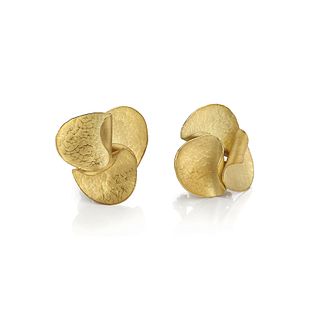 Autumn Leaves Earrings in 18K yellow gold (small)